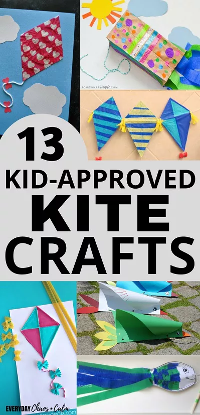 Kite Crafts for Kids: Have fun exploring wind and kites by making your own kites. Try out some of these 13 kite crafts for preschoolers (or kids of any age)- lots of them can really fly!