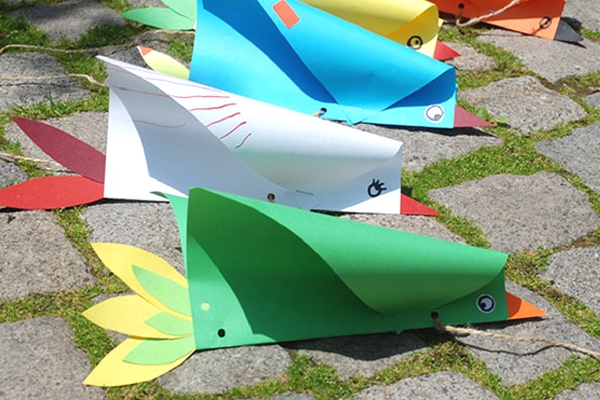 Details about   Kid's Bird Kite Diy Drawing Water Painting Teaching Fly String CK51 