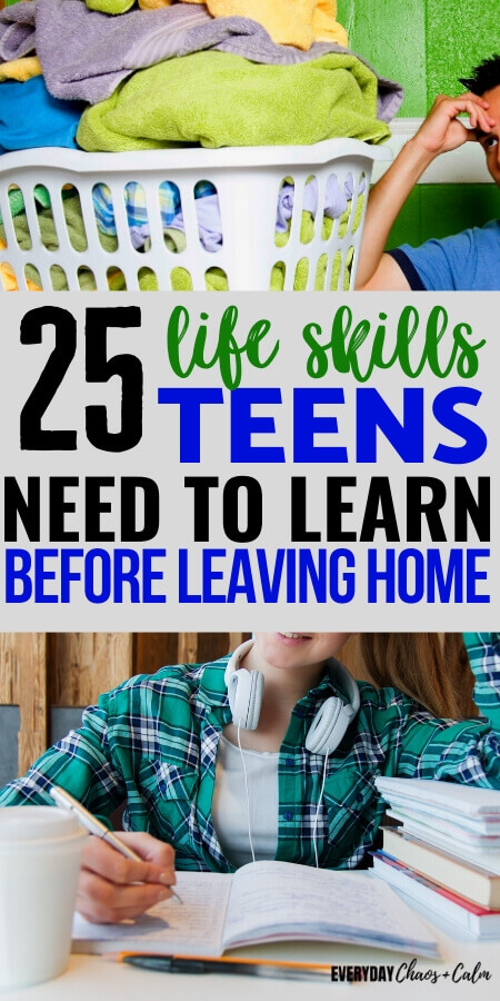 Life skills for teens before they leave home