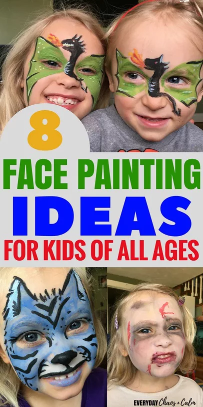 18 Creative Face Paint Ideas for Kids That You Can Recreate