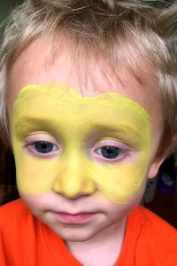 Quick And Easy Dinosaur Face Paint For Kids