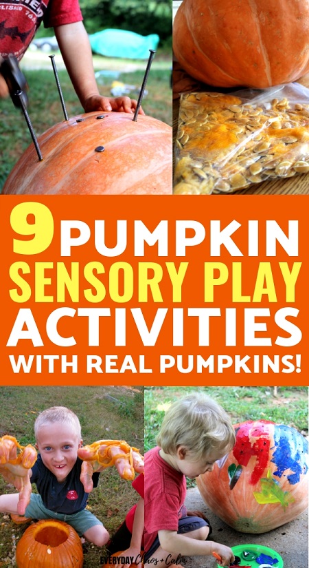 Sensory Activities: Are you looking for some fall fun for your kids? Try out one of these 9 pumpkin sensory activities that your kids will love this season!