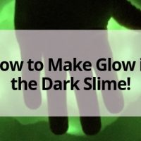 How to Make Glow in the Dark Slime!