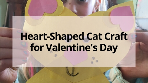 Heart Shaped Cat Valentine Craft