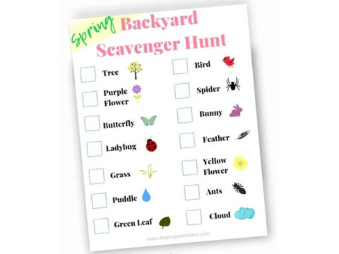 how to do a nature scavenger hunt for kids of all ages