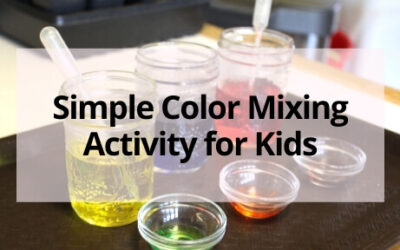 Simple Color Mixing Activity for Kids
