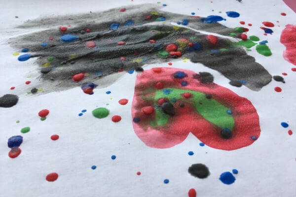 painting made with baking soda paints