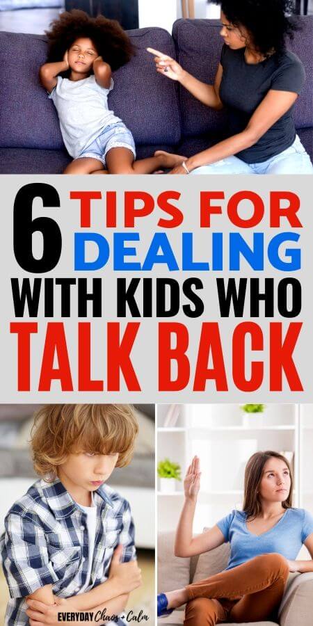 6 tips for dealing with kids who talk back