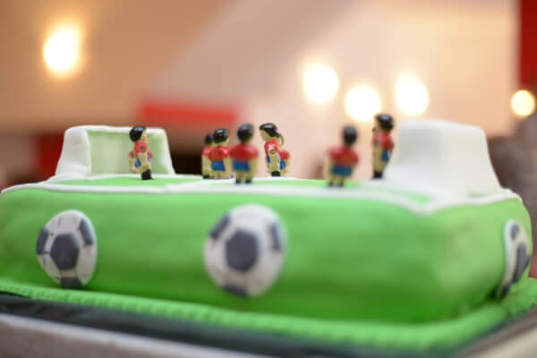 soccer themed birthday cake