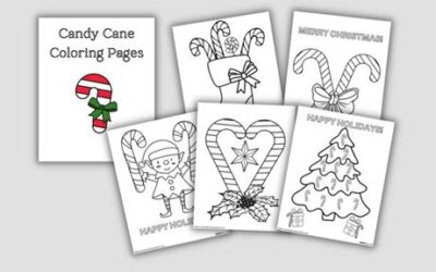 Free Candy Cane Coloring Pages (Printable PDF!)