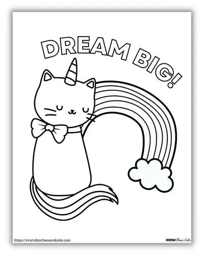 21 Kittycorn Coloring Page NazninTiami