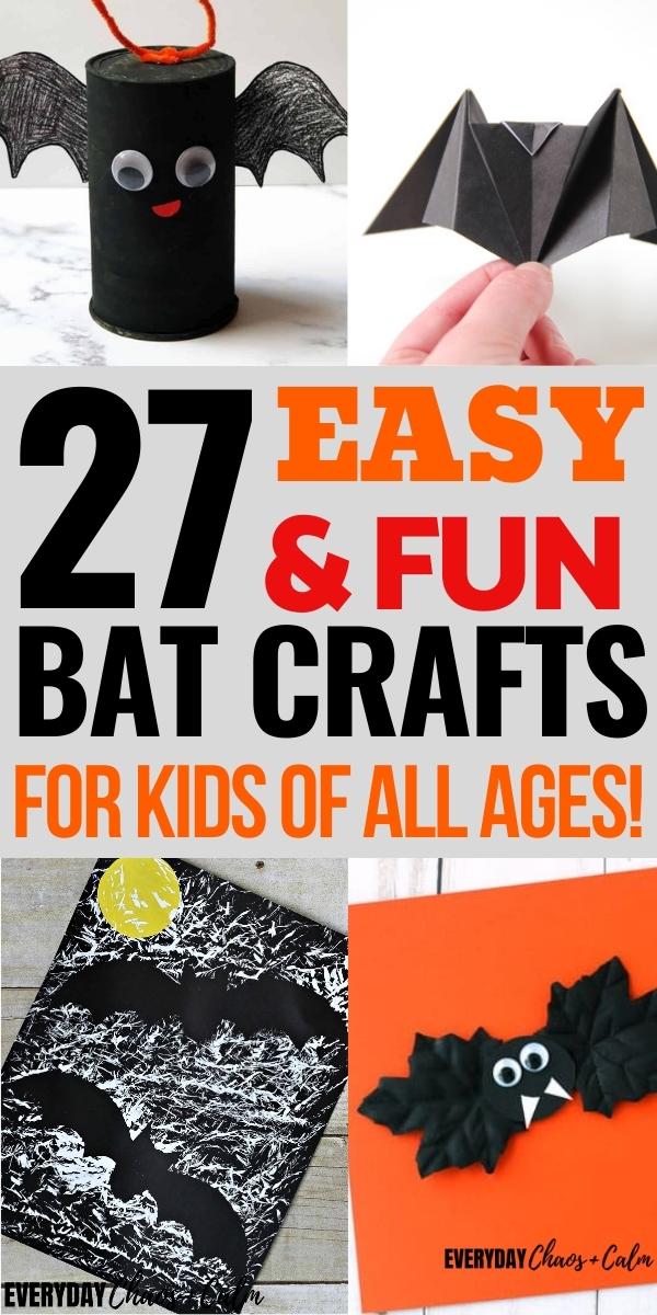 27 easy and fun bath crafts for kids of all ages with example bat craft images