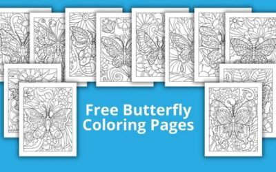 15 Beautiful Butterfly Coloring Pages for Kids or Adults