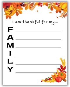 Free Thanksgiving Acrostic Poems Template (PDF Download!)