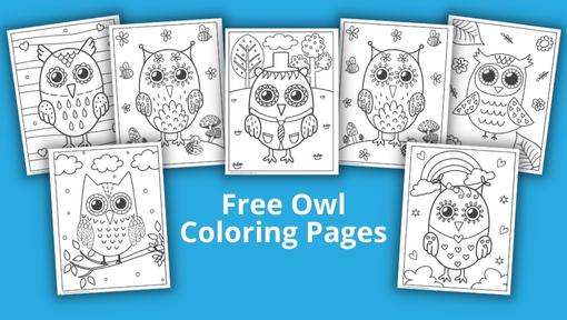 17 Cute Owl Coloring Pages for Kids