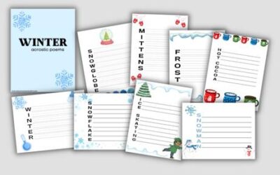 8 Free Acrostic Poems for Winter ( PDF Download)