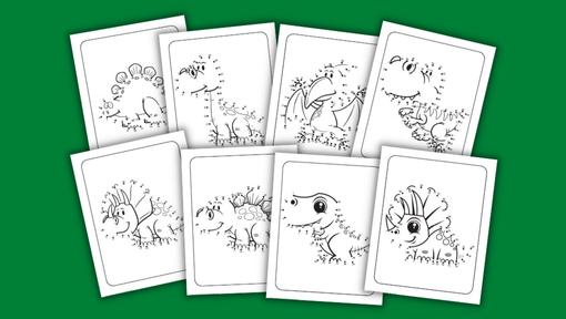 12 Free Dinosaur Connect the Dots (PDF Download!)