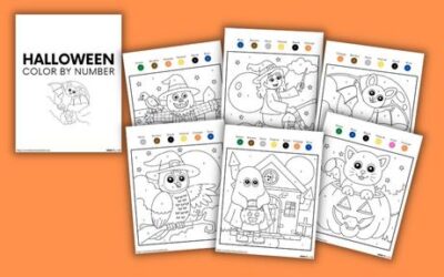 6 Free Halloween Color By Number Printables