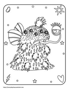 27 Free Monster Coloring Pages For Kids