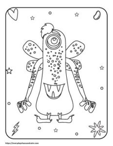 27 Free Monster Coloring Pages For Kids