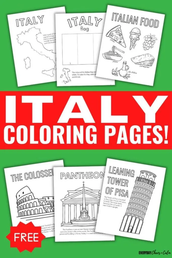 Italian Culture Coloring Pages
