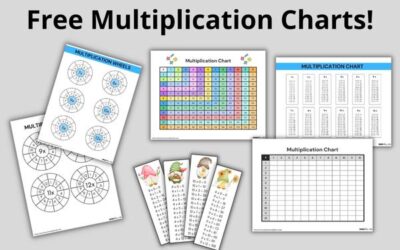 10 Free Printable Multiplication Charts & Multiplication Wheels