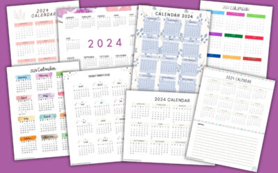 Free Printable 2024 Yearly Calendars