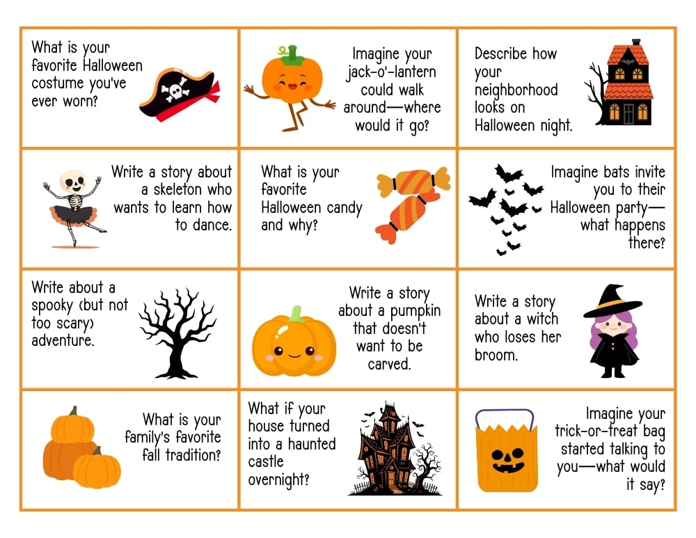 3rd grade writing prompts, education printable, PDF, instant download, kids