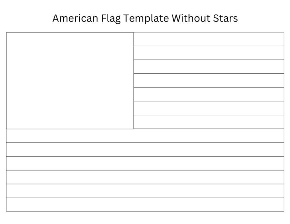 Free Printable US Flag Templates Free Printable US Flag Templates