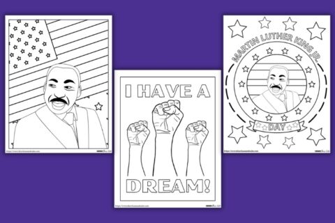 Free Printable Martin Luther King Jr Coloring Sheets