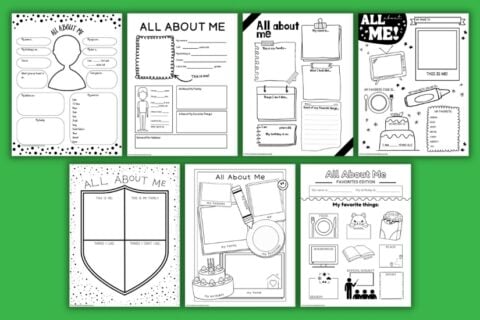 Free Printable All About Me Worksheets For Kids