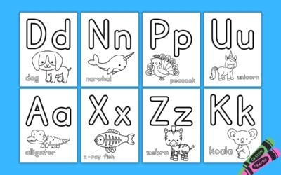 Printable Alphabet Posters to Color