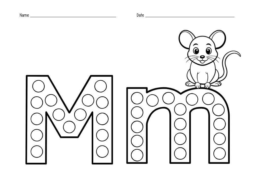 printable alphabet template