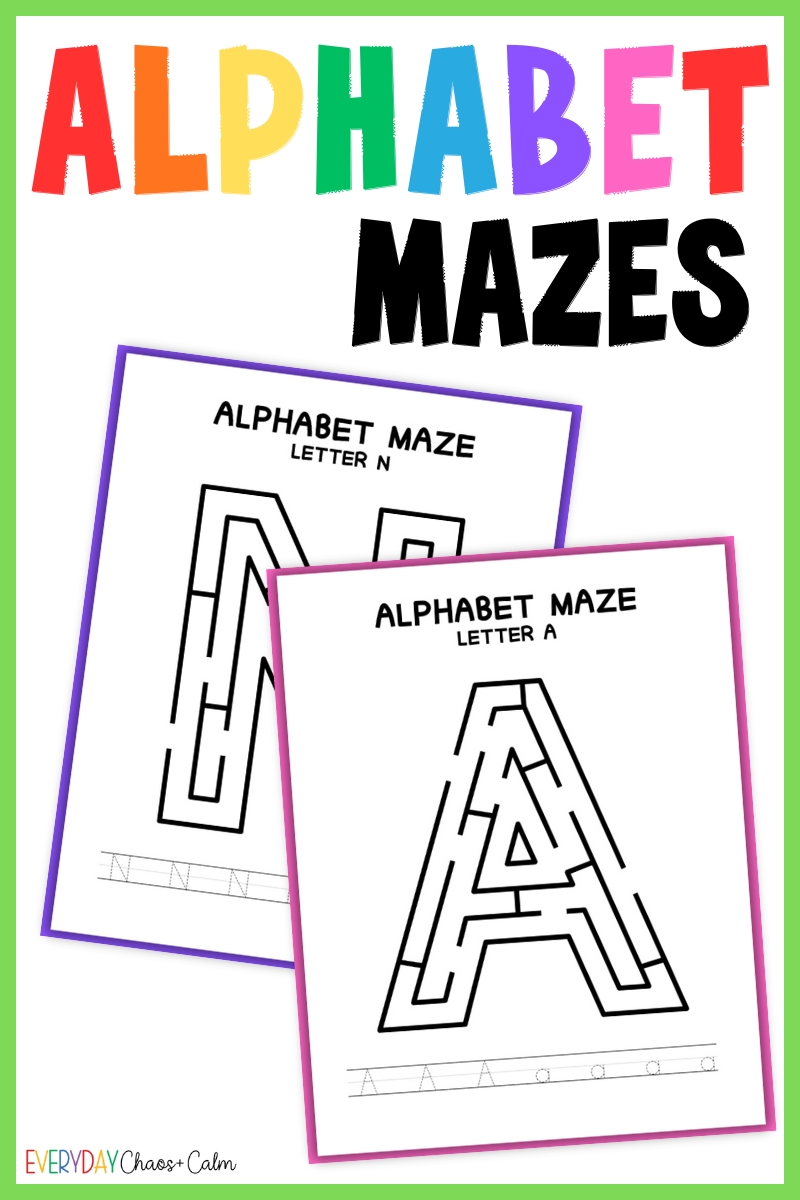 alphabet mazes (1) printable alphabet mazes<br />