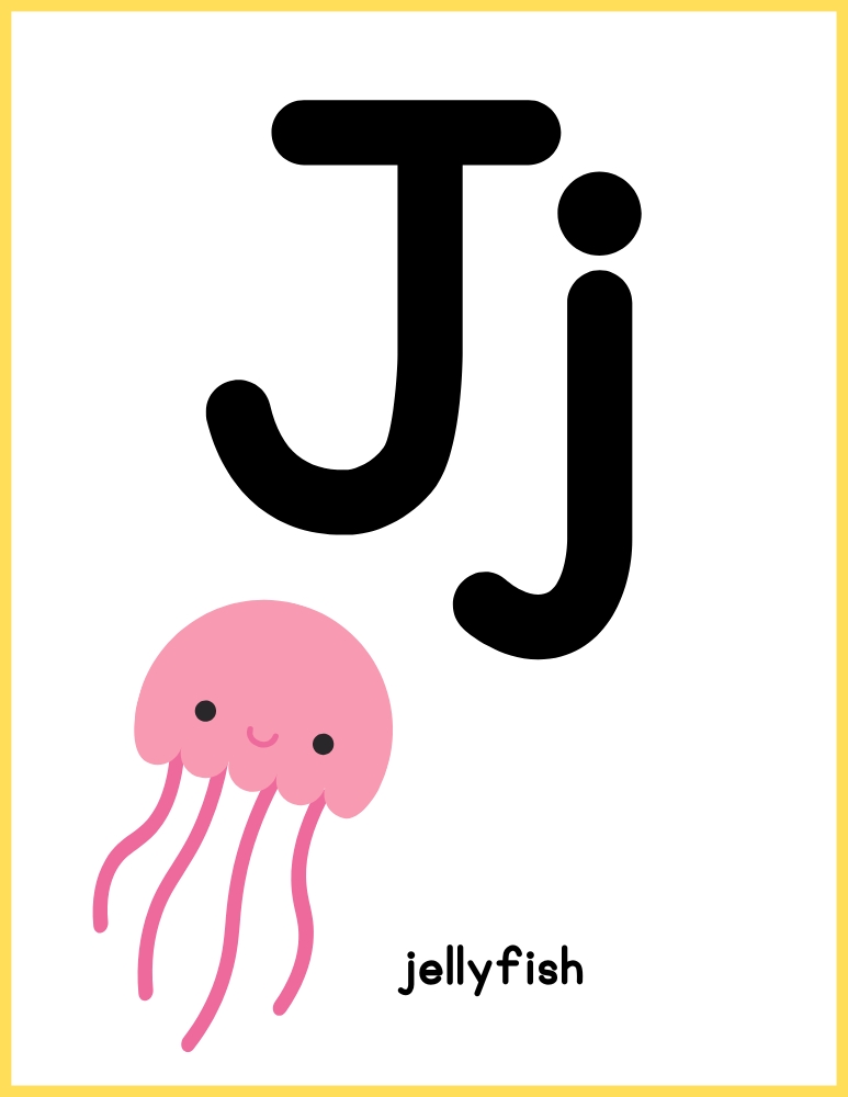 printable color alphabet poster by letter, phonics, preschool, education printable, PDF, instant download, 