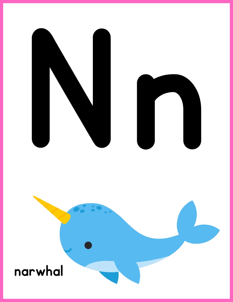 printable color alphabet poster by letter, phonics, preschool, education printable, PDF, instant download, 