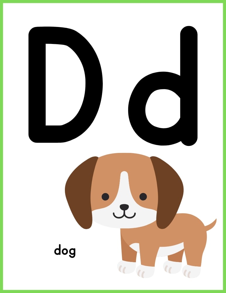 printable color alphabet poster by letter, phonics, preschool, education printable, PDF, instant download, 