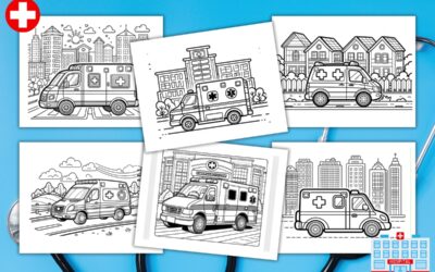 Free Printable Ambulance Coloring Pages
