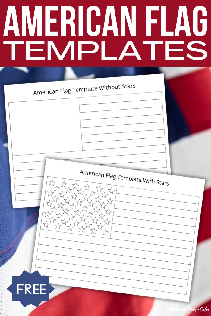 Free Printable US Flag Templates