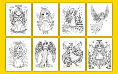 Free Angel Coloring Pages for Kids
