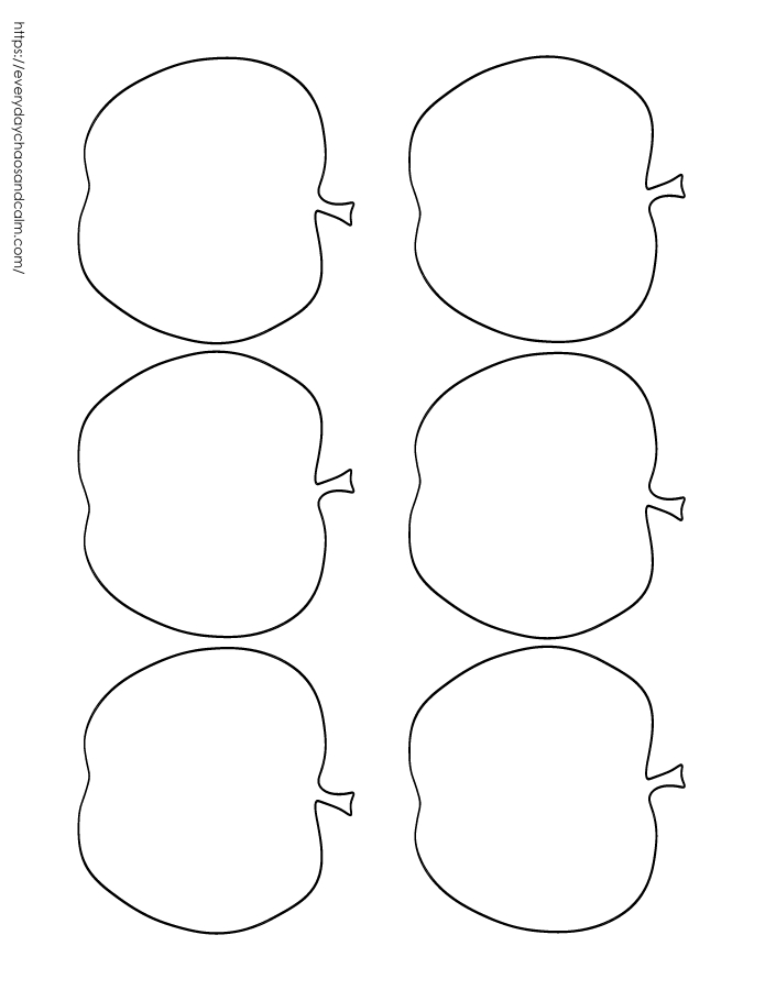printable apple template for crafts and decoration