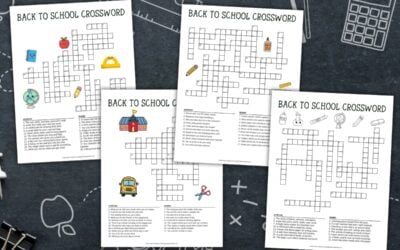 Free Back to School Crossword Puzzles
