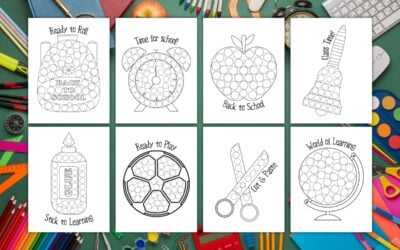 Back to School Dot Marker Printables