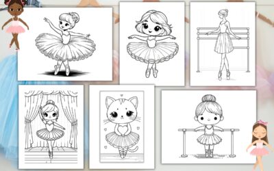 Free Cute Ballerina Coloring Pages