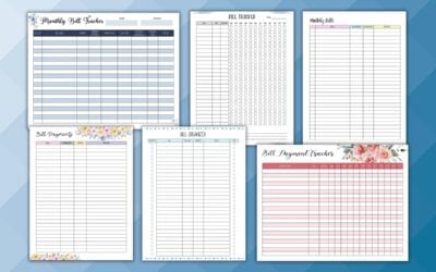 Free Bill Tracker Printables