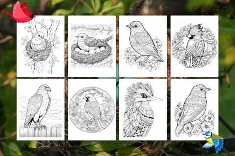Free Bird Coloring Pages For Kids And Adults