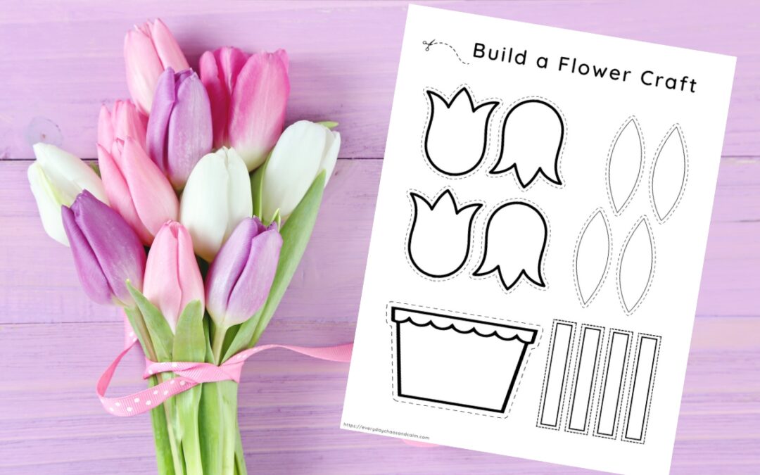 Free Printable Build a Flower Craft