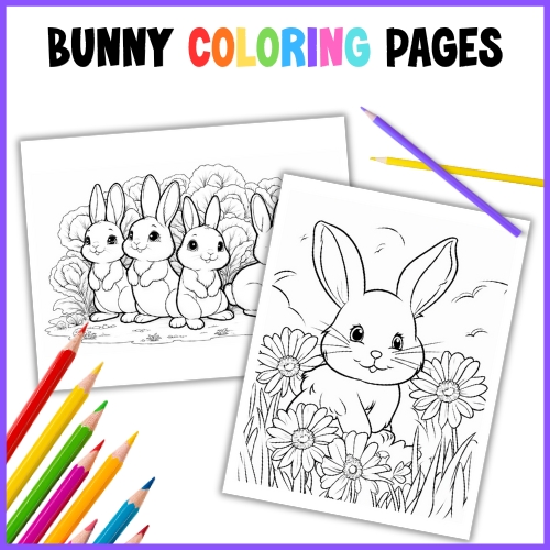 bunny coloring pages