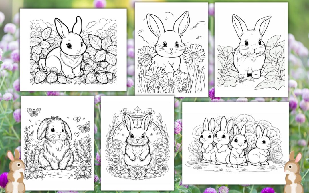 Free Bunny Coloring Pages for Kids