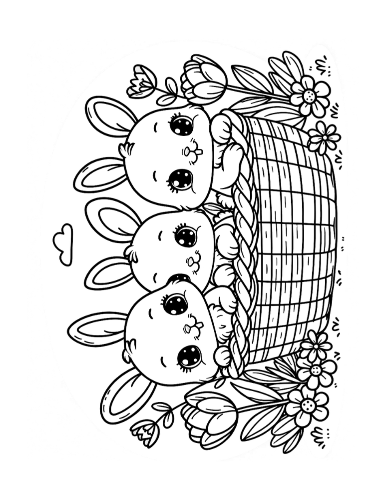 Free Bunny Coloring Pages For Kids Free Bunny Coloring Pages For Kids